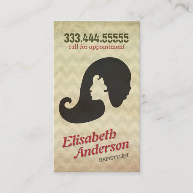 Tarjeta de recordatorio de citas de salón de belle (Anverso)