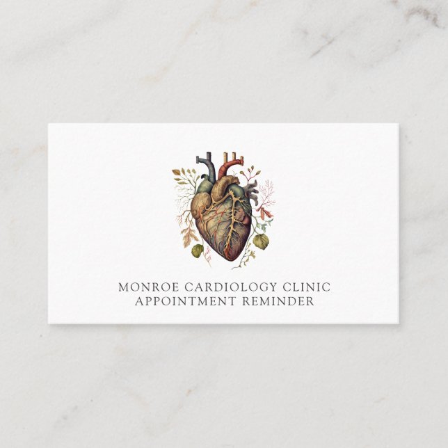 Tarjeta de recordatorio para citas médicas de card (Anverso)