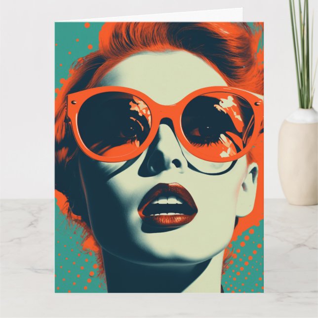 TARJETA DE RECORRIENTE PARA MUJERES FUNNY BIRTHDAY (Anverso)