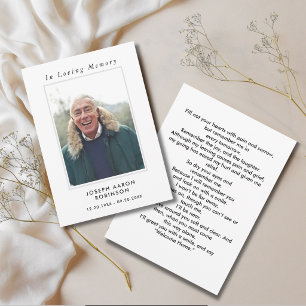 Tarjeta de recuerdo conmemorativo de simpatía fune