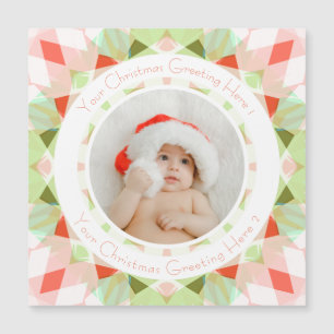 Tarjeta de recuerdo de foto de estrella de Navidad