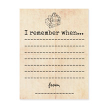 Tarjeta de recuerdo de graduación vintage