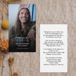 Tarjeta de recuerdo de imágenes de escritura elega