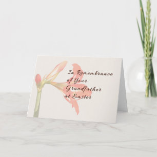Tarjeta de recuerdo de Pascua para el abuelo