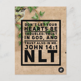 Tarjeta de recuerdo de versículo bíblico Juan 14:1