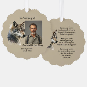 Tarjeta de recuerdo memorial cristiana Lobo acuare