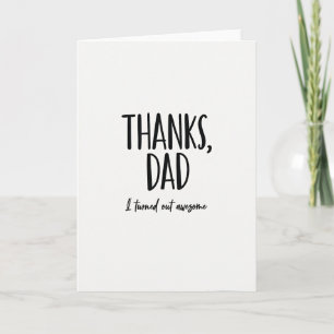 Tarjeta de recuerdo para Papá agradecido