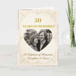 Tarjeta de recuerdos de foto de cumpleaños número