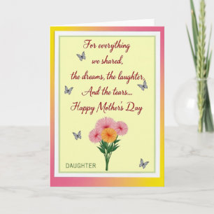 Tarjeta de Recuerdos del Día de las Madres Floral