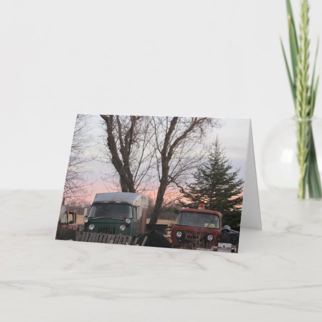 Tarjeta de recuperación "Atardecer acuarela" (Anverso)
