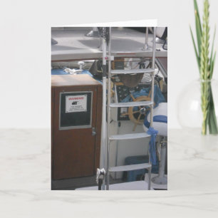 Tarjeta de recuperación "Barco de pesca ocupado de