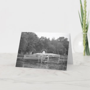 Tarjeta de recuperación "Barcos de pesca en blanco