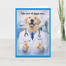 Tarjeta de recuperación con dos huesos de perro DB