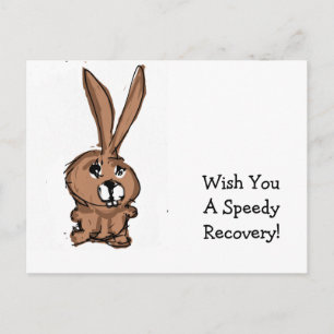 Tarjeta de recuperación de conejito