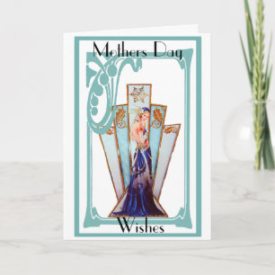 TARJETA DE RECUPERACIÓN DE DÍA DE LA MADRE ART DEC