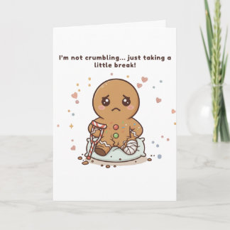 Tarjeta de recuperación de jengibre Puchi linda y