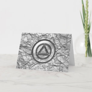 Tarjeta de recuperación de la sobriedad