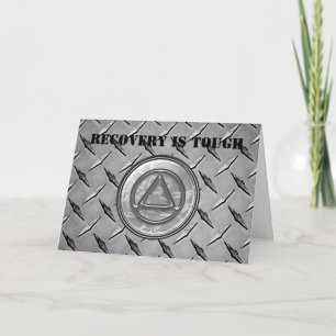 Tarjeta de recuperación de la sobriedad