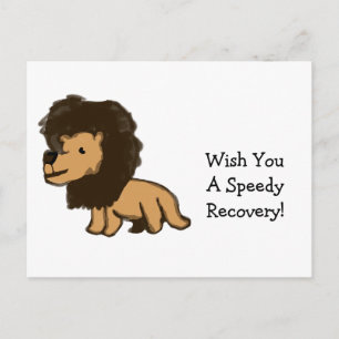 Tarjeta de recuperación de león