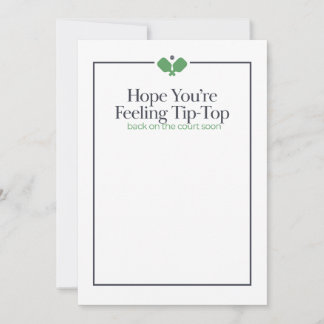 Tarjeta de recuperación de Pickleball | Verde mari