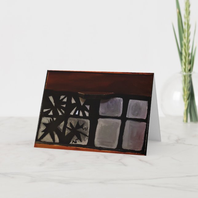 Tarjeta de "Recuperación" "Fragmentos de Acrílico" (Anverso)