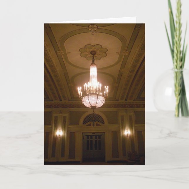Tarjeta de “Recuperación” “Hotel Duluth Chandelier (Anverso)