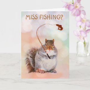 Tarjeta de recuperación para ardilla pescadora