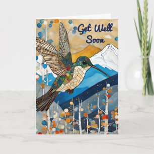 Tarjeta de recuperación para colibrí