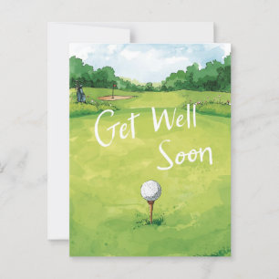 Tarjeta de recuperación para golfista – Campo de g