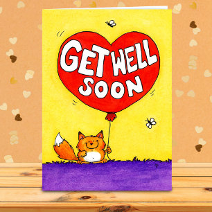 Tarjeta de recuperación pronta de zorro