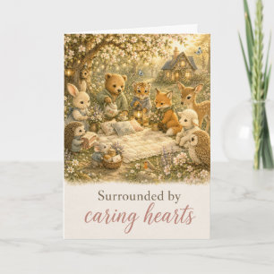Tarjeta de Recuperación Rrodeada de Corazones Cuid