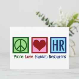 Tarjeta de recursos humanos de Peace Love HR