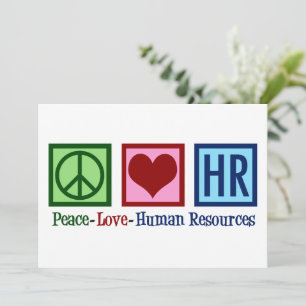 Tarjeta de recursos humanos de Peace Love HR
