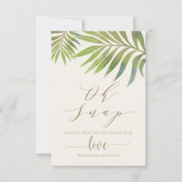 Tarjeta de redes sociales para boda espléndida de