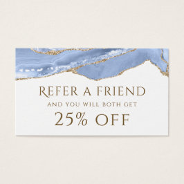 Tarjeta de referencia de Agate Azul de Cornflower