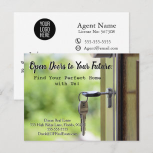 Tarjeta de Referencia de Bienes Raíces Puertas Abi
