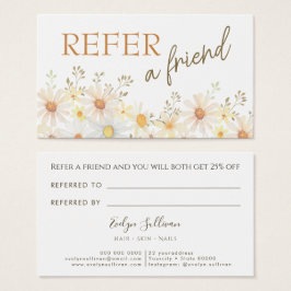 Tarjeta de referencia de Daisies