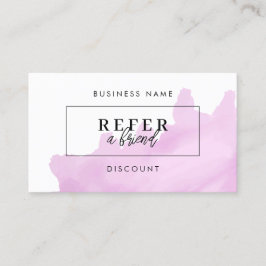 Tarjeta de referencia de descuento minimalista | R