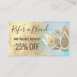 tarjeta de referencia de faux gold Relieve metaliz