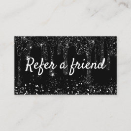 tarjeta de referencia de goteo para purpurina de i