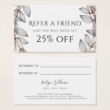 tarjeta de referencia de marco geométrico foliage