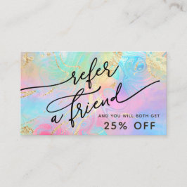 tarjeta de referencia de mármol líquido