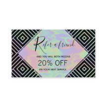 Tarjeta de referencia de patrón simétrico holográf