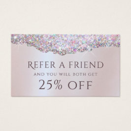 Tarjeta de referencia de Relieve metalizado de pur