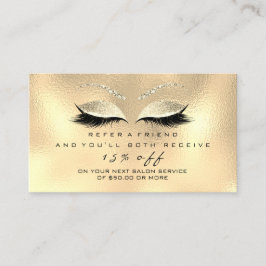 Tarjeta de referencia de salón Skinny Makeup Lash