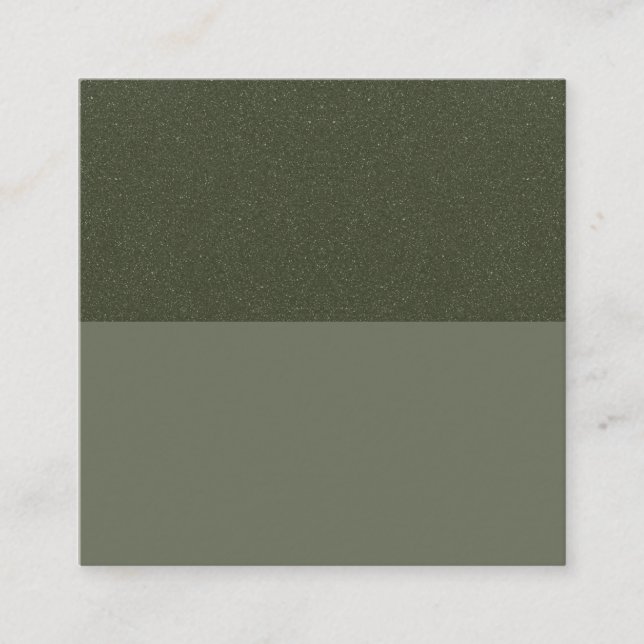 Tarjeta de referencia dividida verde de mosaico te (Anverso)