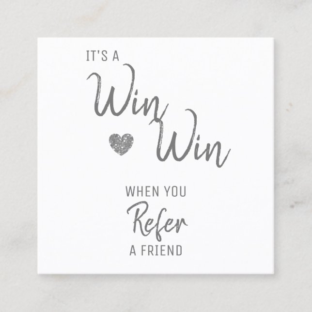 Tarjeta de referencia moderna para un amigo (Anverso)