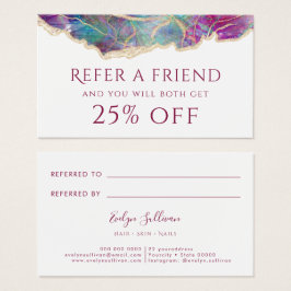 Tarjeta de referencia para el diseño opúsculo de F