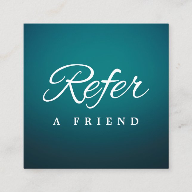 Tarjeta de referencia profesional minimalista (Anverso)