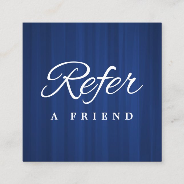 Tarjeta de referencia profesional minimalista (Anverso)